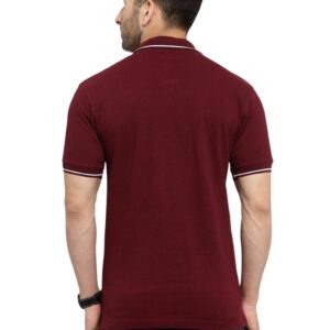 Men’s Maroon Polo T-Shirt with White Collar | Staff Uniform | SP Uniform